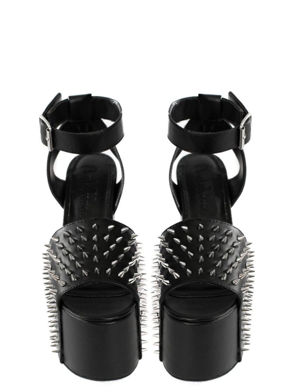 Charla Tedrick - Spiked Black Platforms - Picture 6 of 8